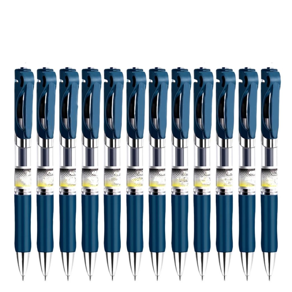 12PCS Retractable Ballpoint Pens Medical Portable Neutral Ink Smooth Writing Comfortable Grip Professional Office School Supplies
