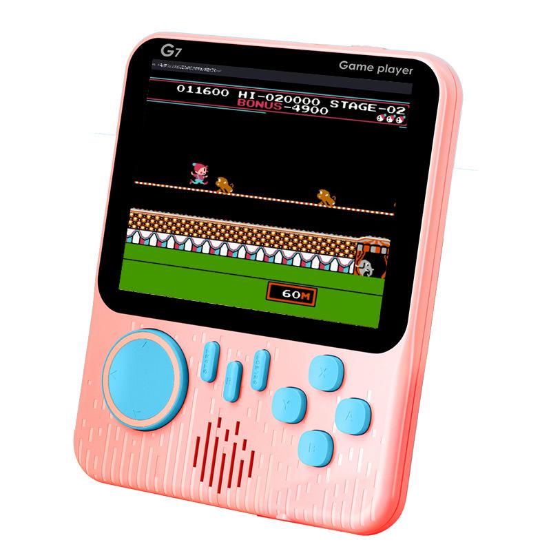 G7 Macaron Handheld-Spielkonsole 3,5-Zoll Großbildschirm High Definition Spiel, Double Soul Fight, Ultradünn Tragbar Mini