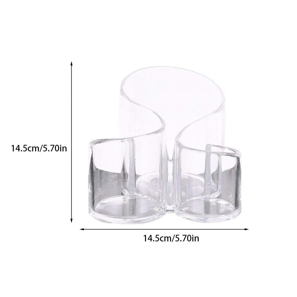 Makeup Box Cosmetic Case Eyeliner Holder Compact Size Long-lasting Transparent Clear Fashionable Home Supplies