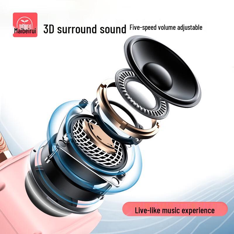 Mbery Kids Bluetooth Karaoke Microphone Speaker