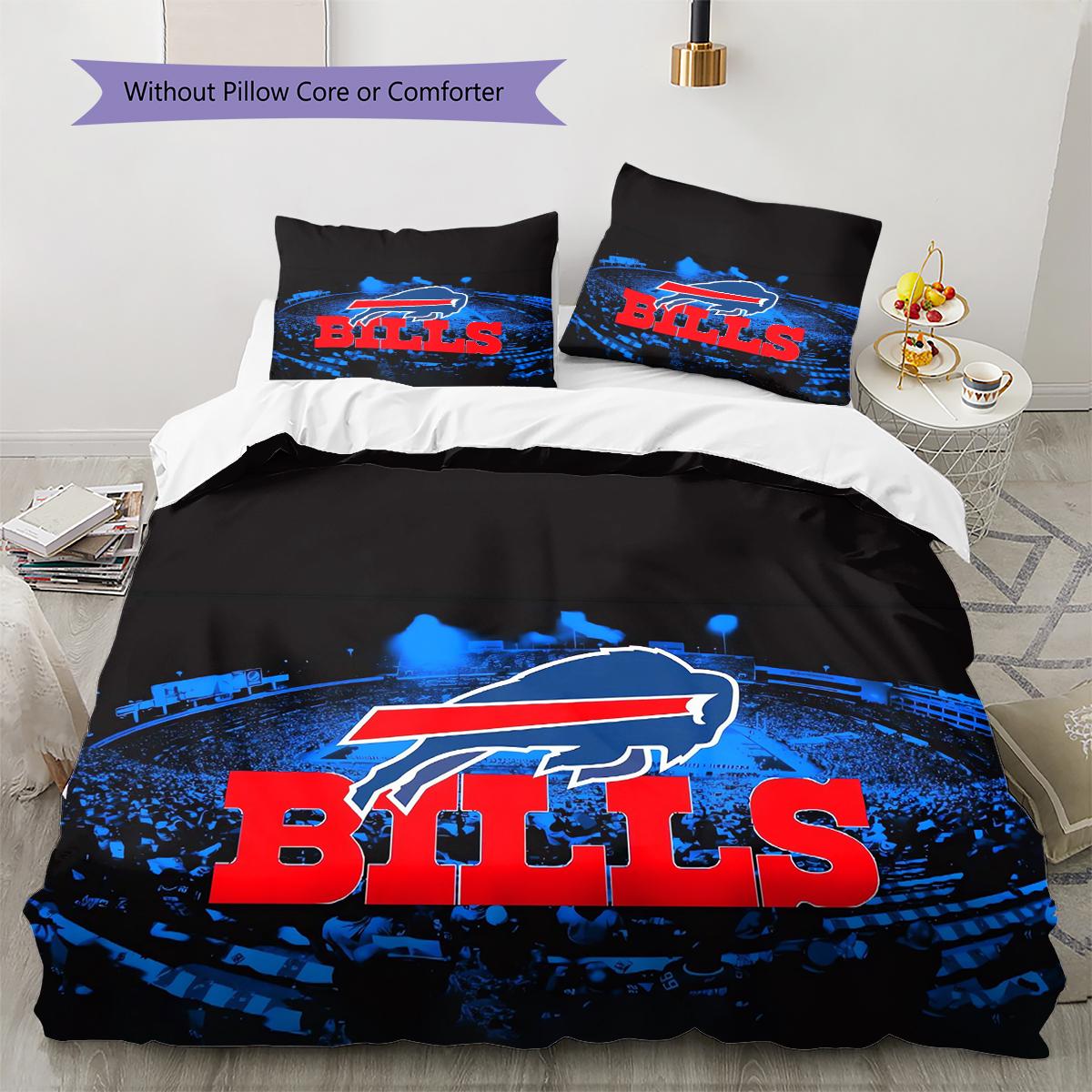 

Постельное белье с узором Buffalo Bills Комплект одеял Покрывало Наволочка Домашний Декор Подарок (1 пододеяльник + 2 наволочки, без наполнителя) 135x200cm