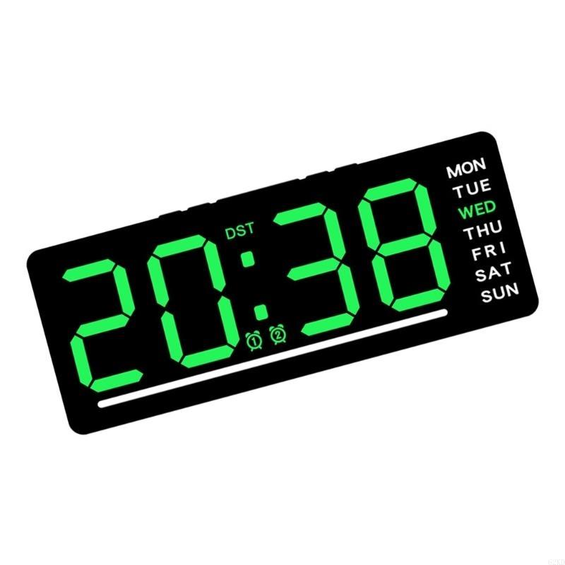 62KD LED Clock Digital Alarm Clock With Adjustable Brightness And Temperature Display Multifunctional For Home Or Office Use