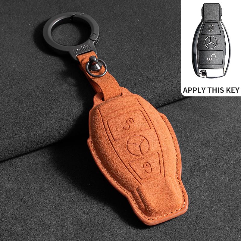 Car Key Case Cover For Mercedes Benz A B C E S Class W204 W205 W212 W213 W176 GLC CLE CLA GLB GLC GLS AMG W177 W222 Keychain UU4