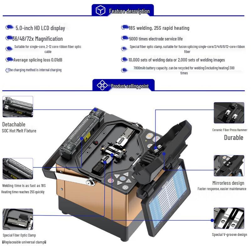 JILONG KL-400 Automatic Fiber Optic Fusion Splicer