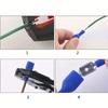 100pcs 50pairs 6.3mm 16 14AWG Female Male Electrical Wiring Connector Insulated Crimp Terminal Spade Blue