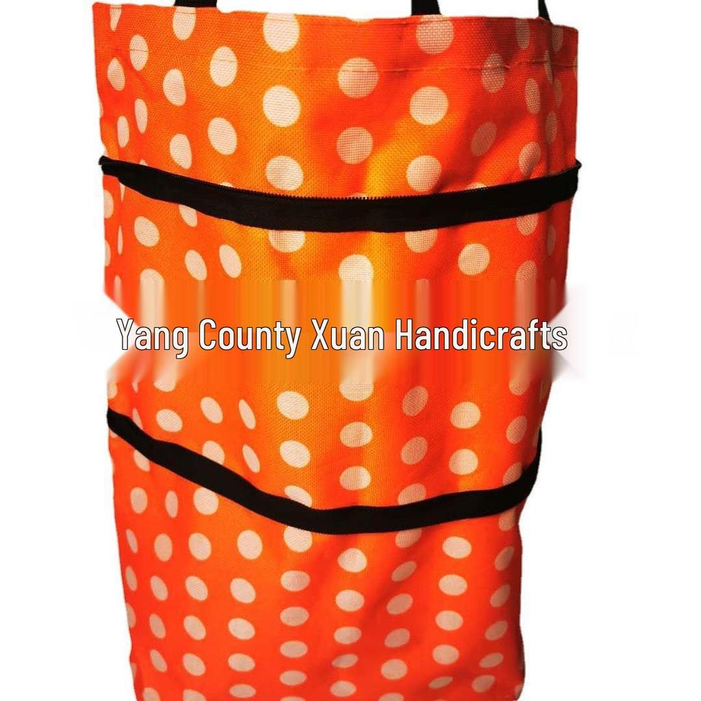 Faltbarer Polyester-Einkaufswagen mit Rädern - Tragbare Trolley-Tasche