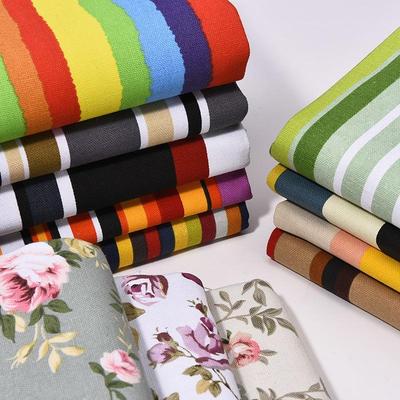 Toile Florale en Coton pour Canapé, Nappe, Rideaux à Rayures, Coussins & Déstockage de Chutes