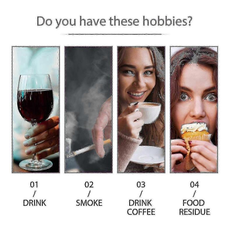 OUHOE V34 Purple Whitening Toothpaste Tartar Yellow Smoke Tooth Repair Teeth Oral Cleaning Whitening T