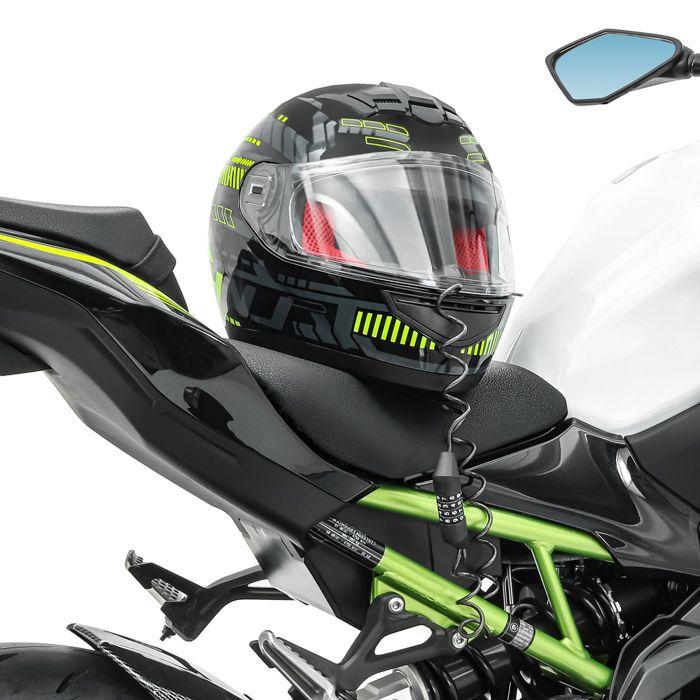 Antivol casque moto / cadenas à code HS1 Tourtecs noir