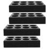 4 Pcs Milk Tea Cup Holder Tray Beverage Carrier for Delivery Coffee Cups Disposable Drinks Accessories Mugs Holders