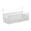 Bedside Hanging Storage Basket Practical Metal Space Saving Container Bedside Shelf for Bed Rails Dorm Hotel Apartment Office