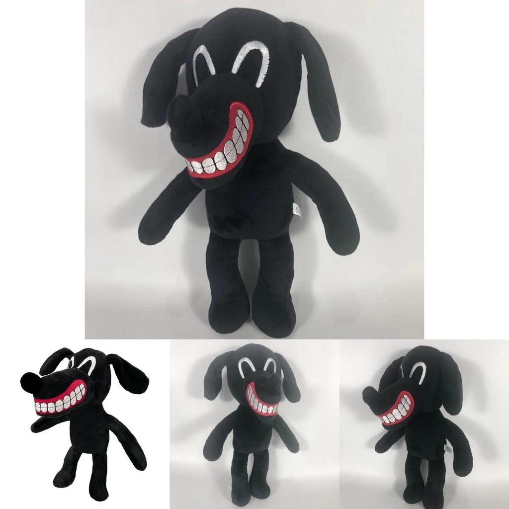 Soft And Cuddly Cartoon Siren Head Horror Black Dog Plush Doll Perfect Xmas Gift