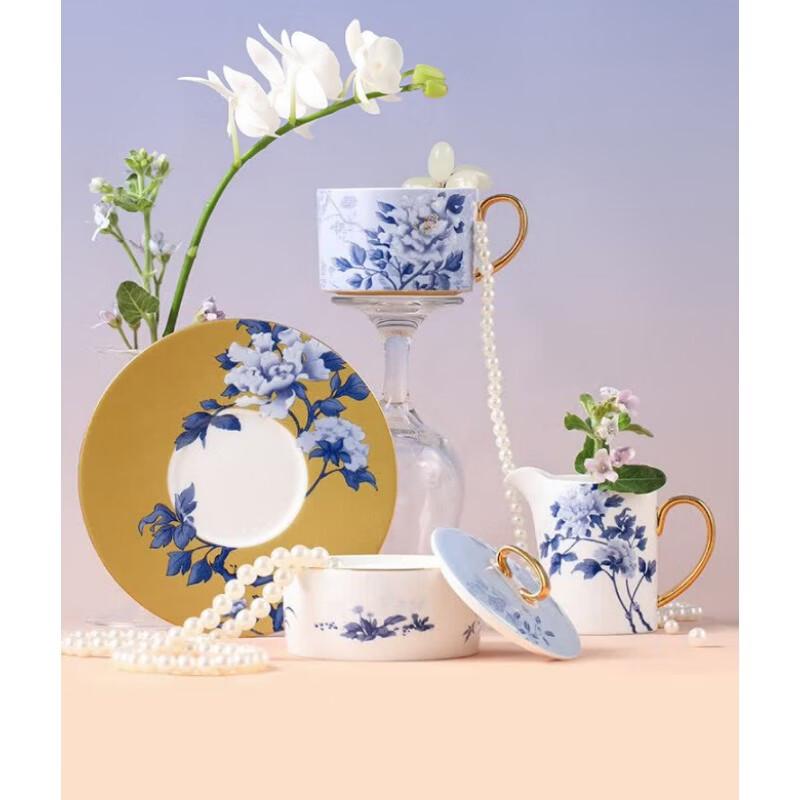 Jingdezhen Gold Rim Ceramic Coffee  Tea Set