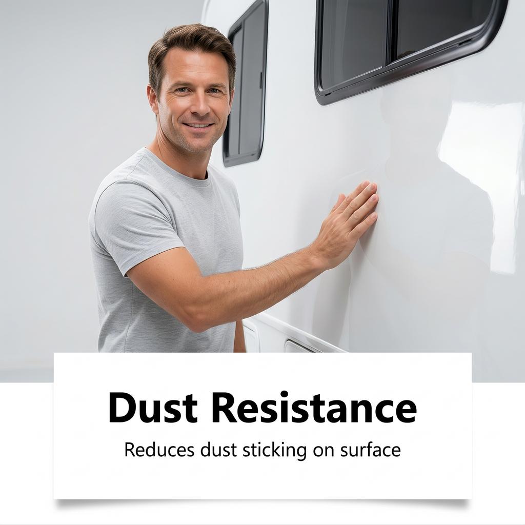 RV fiberglass shell glossy oil: a brightening, dust-resistant protective layer that is easy to apply - glossy oil.