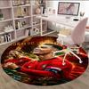 1pc Number 7 Soccer17 Carpet, Round Rug, Comfortable, Suitable for Entryways, Living Rooms, Office, And Bedrooms, Christmas Decoration