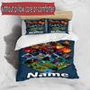 3pcs Duvet Cover Set (1*Duvet Cover + 2*Pillowcase, Without Core), Custom Name How to Train Your Dragon Pattern Bedding Set, Home Bedroom Decor Gift