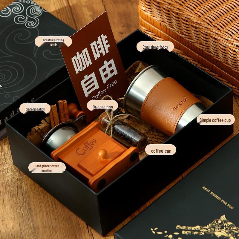 WJ Hand Grinder Coffee Machine Gift Set Coffee Machine Set K