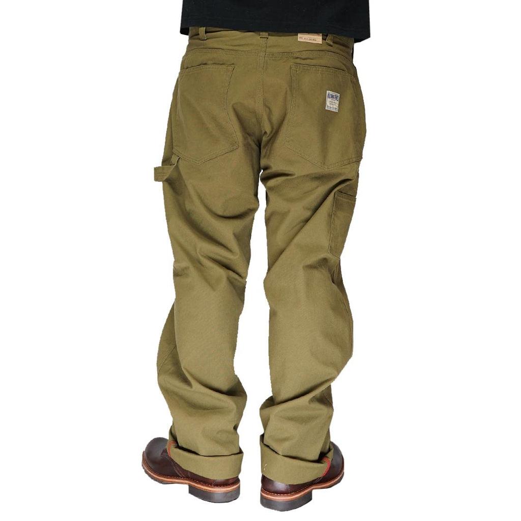 Kojima Jeans Fuji Kinbai Canvas Painter Made In Pants, Men's, One-Wash, Japan, RNB-1263-Olive-32