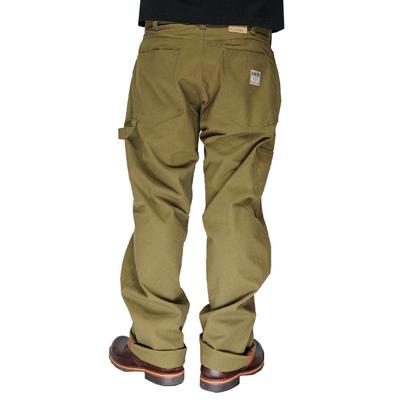Pantaloni Kojima Jeans Fuji Kinbai Canvas Painter Made in Pants, da uomo, lavaggio unico, Giappone, RNB-1263-Olive-42