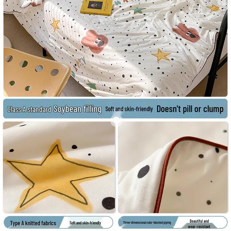 Leichte Baumwoll-Kinderbettdecke - Maschinenwaschbare Sommerdecke