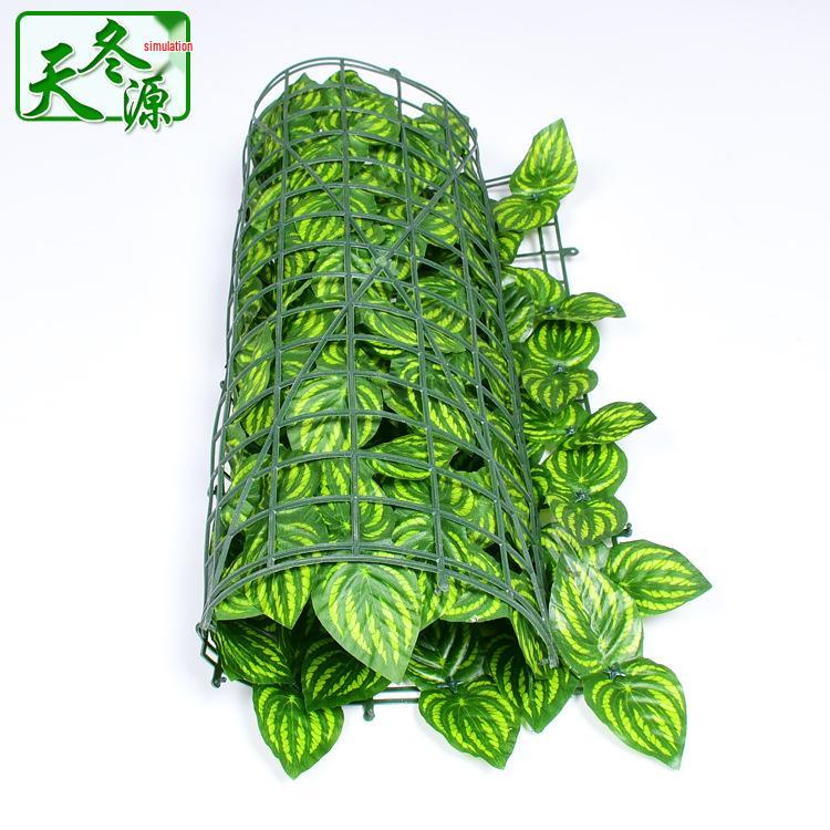 Outdoor Artificial Green Plant Fence with Pothos Leaves – Ideal for Balcony and Garden Decoration