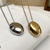 Water Drop Pendant Necklace for Women Titanium Steel Clavicle Chain Waterproof Choker Aesthetic Collar Jewelry Gift