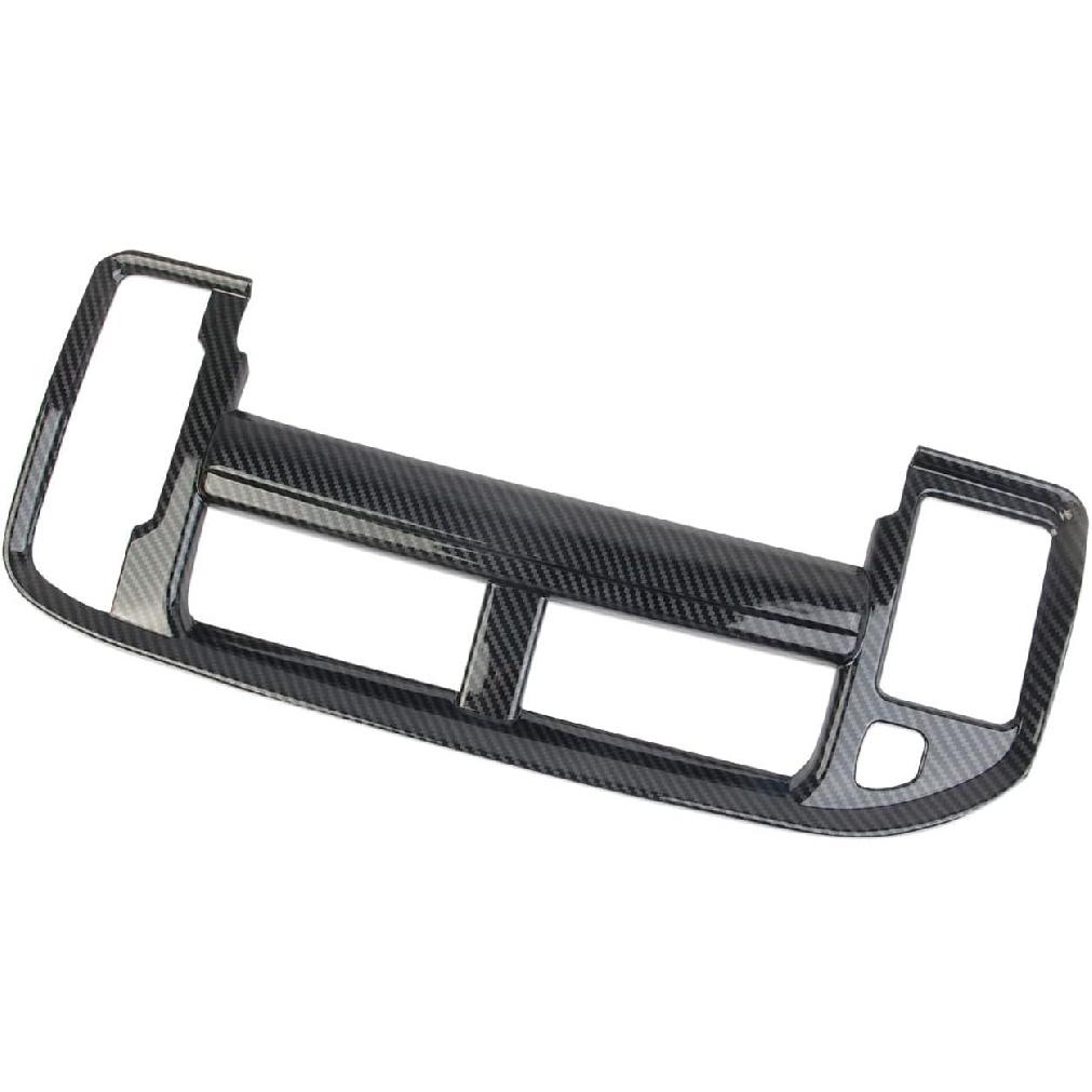 Carbon Fiber Center Console Dashboard Air Conditioner AC Vent Navigation Cover Trim for 2021-2024 Chevy Tahoe Suburban for 2021-2024 GMC Yukon