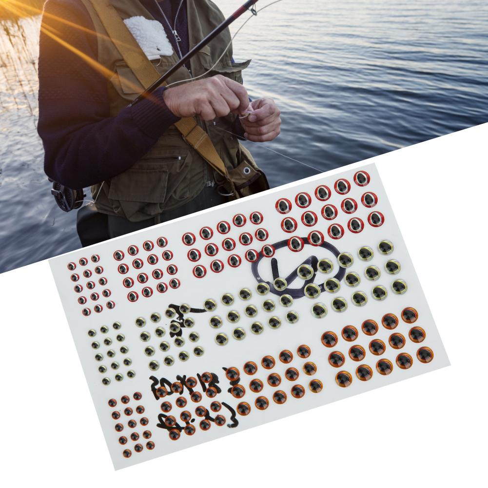 

2 Sheets Three Dimensional Artificial Simulation Lure Bait Fish Eyes Set DIY Sticker