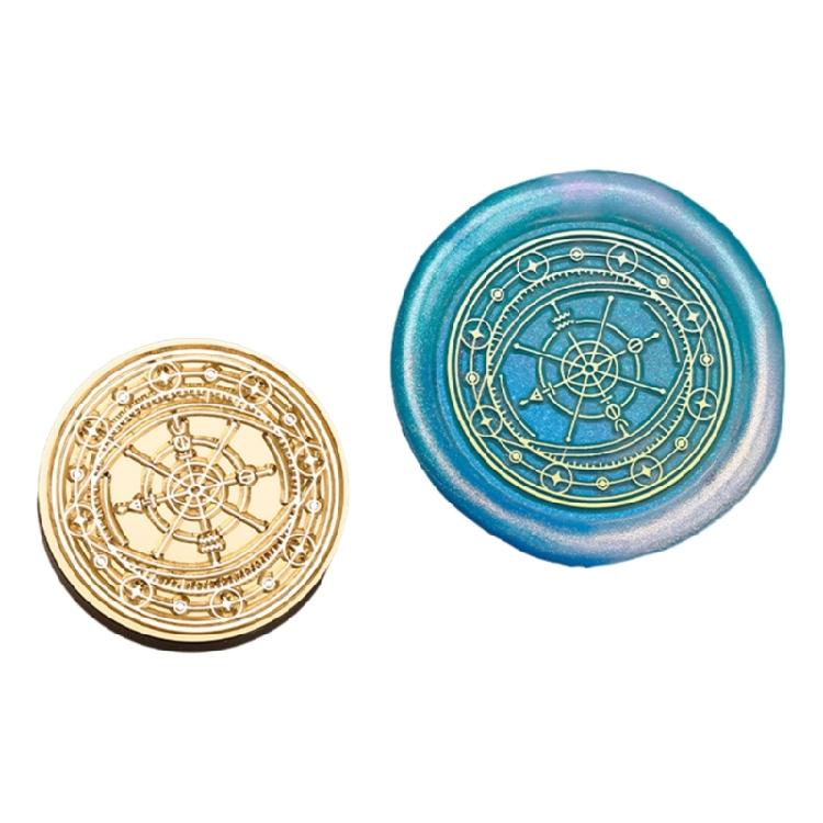 Compasses Wax Seal Stamp for Album Cards Photo Scrapbooking Wedding Decorations Astronomical Series Sealing Waxed Stamp