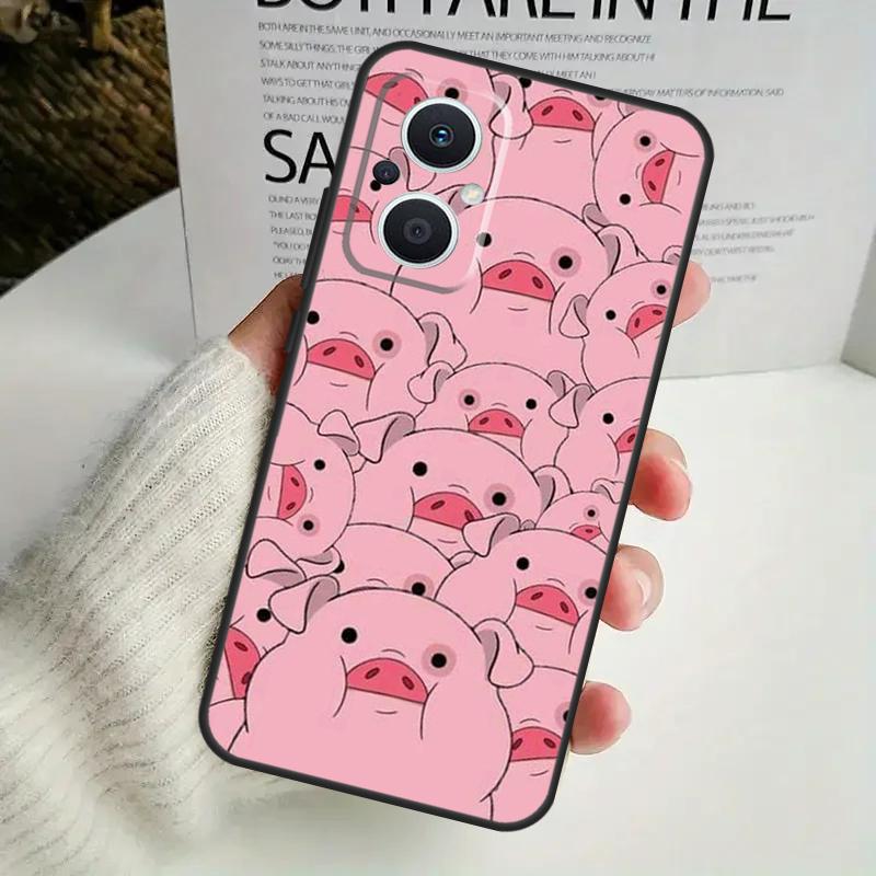 Cartoon Pig Phone Case For OPPO Reno 14F 12F 12 11 13 F 10 Pro 8T 7 8 Lite OPPO Find X9 X8 X6 X5 Pro Cover