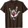 I Love You Hand Sign Language Heart Valentines Day Unisex T-Shirt