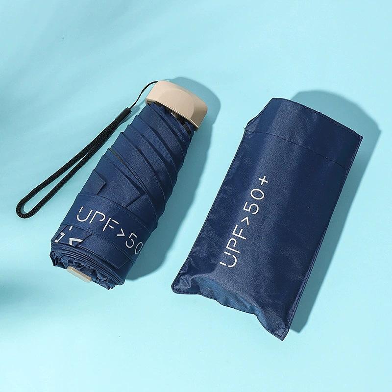 Compact Women's Umbrella with UV Protection and Black Coating – Dual-Use for Sun and Rain