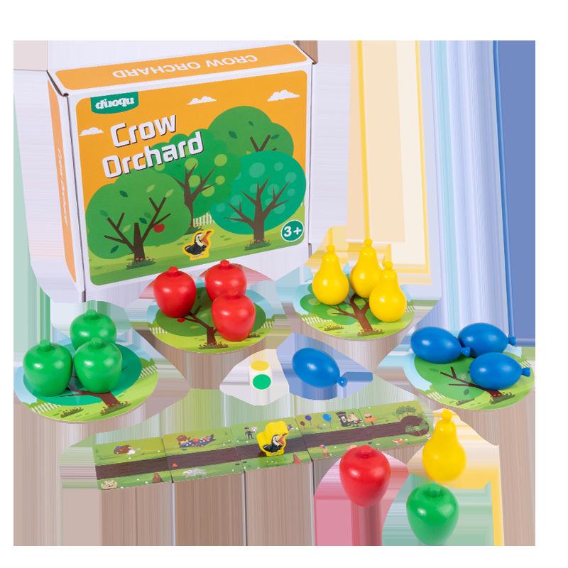 

Orchard Color Sorting Puzzle: Wooden Interactive Table Game for Kids Early Education