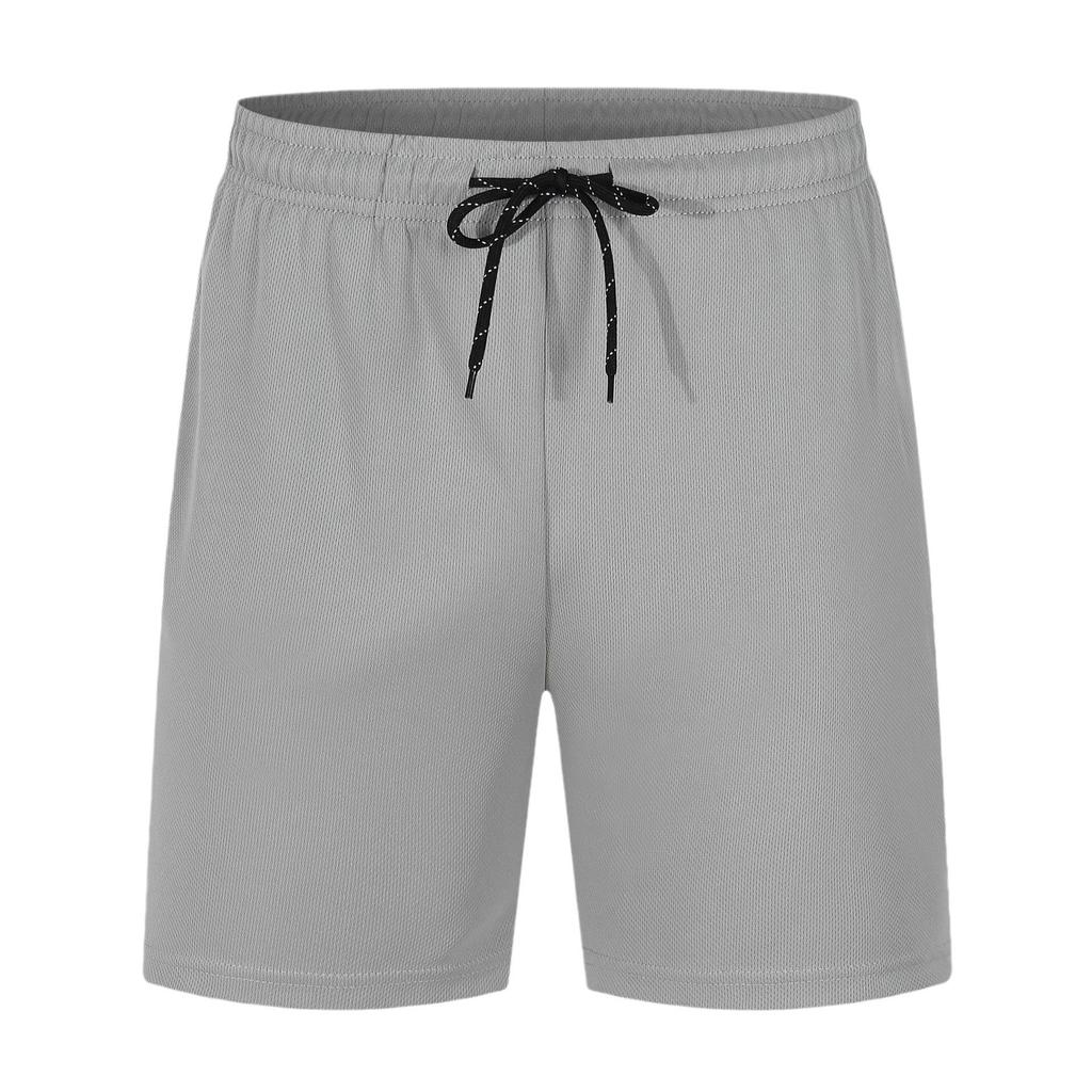 Herren Schnelltrocknende Lässige Strandshorts - Einfarbig, Fünf-Punkte-Stil, Sommer Sporthose