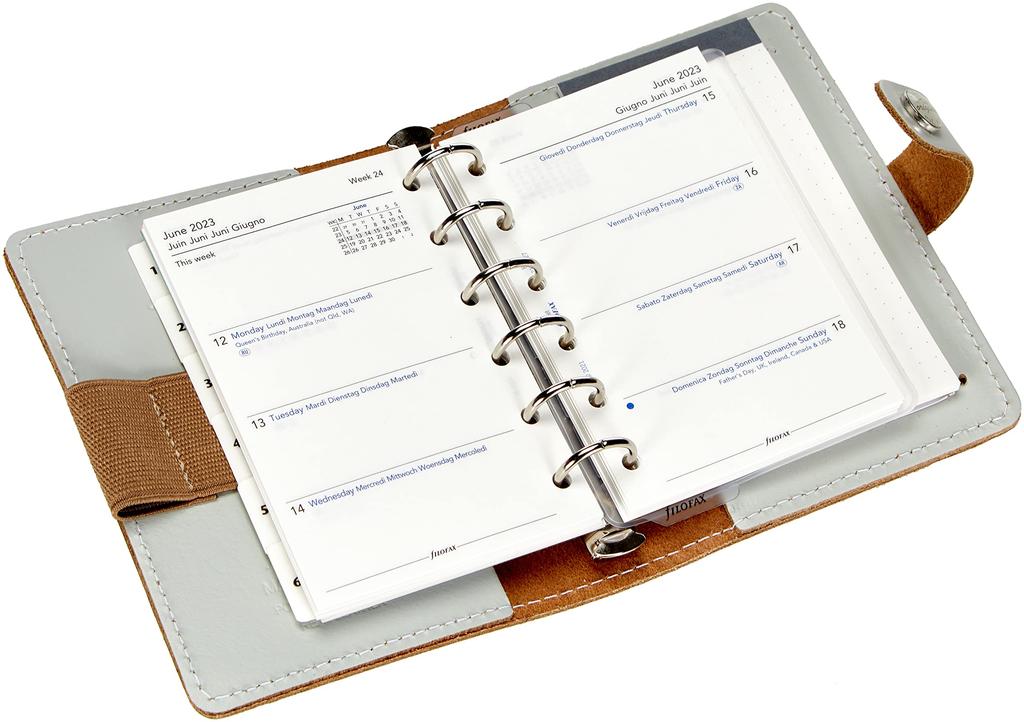 Filofax Original Small System Planner, Stone, 022625 (Genuine Imported Product)