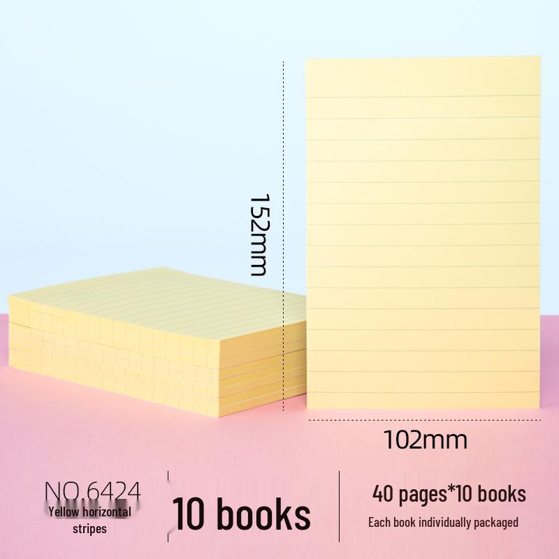 Cute High-Value Sticky Notes: Strong Adhesion Memo Pads & Index Stickers for Students