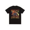 Men'S Oversized T-Shirts with a Humorous Gym Graphic, Featuring a Retro Gothic Style That Reflects a Mentally Unstable Theme