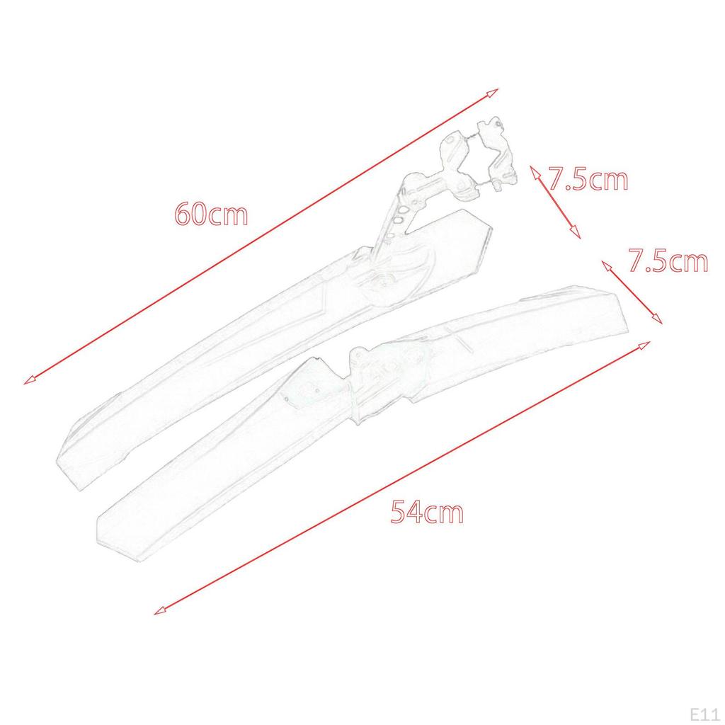 Front And Rear Bike Mudguard Set for Outdoor Adventures