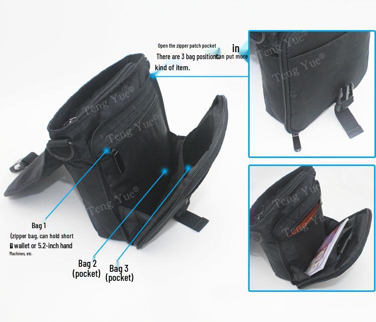 Sac Banane Téléphone 7 Pouces Grande Capacité - Décontracté Business et Sport Bandoulière