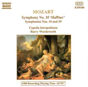 

CD WOLFGANG AMADEUS MOZART - CAPELLA I - Sinfonien 34+35+39 [CD] Wordsworth/ 8550186 Naxos 1989 Europe Classical Used