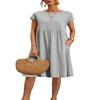 Summer Temperament Women's Round Neck A-line Dress