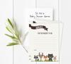 Inkdotpot 50A  Advice CardsA  For Baby Shower Game Gender Neutral Advice For New Mom & Dad Jungle Animals Boy Or GirlA  Party