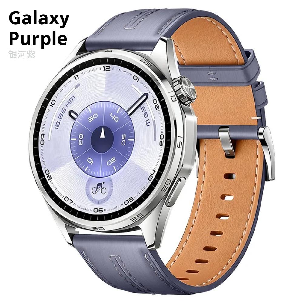 

Офіційний 22-мм ремінець з композитної шкіри для Huawei Watch GT6 Pro 46mm Діловий ремінець на зап ястя для Huawei Watch GT6/5/4/3 Ремінець для годинника Huawei GT5 Pro 46mm фіолетовий