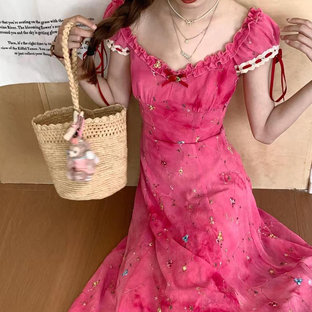Women's Retro Print A-line Long Skirt - 2026 Summer Slim Fit