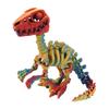 3D Printed Articulated Raptor Skeleton Figurine Dinosaur Bones Poseable ModelToy For Home Office Decors and Collector