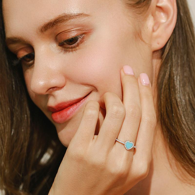 Tancise Classic 925 Sterling Silver Zirkónový prsteň Dámske šperky Svadobný darček na párty