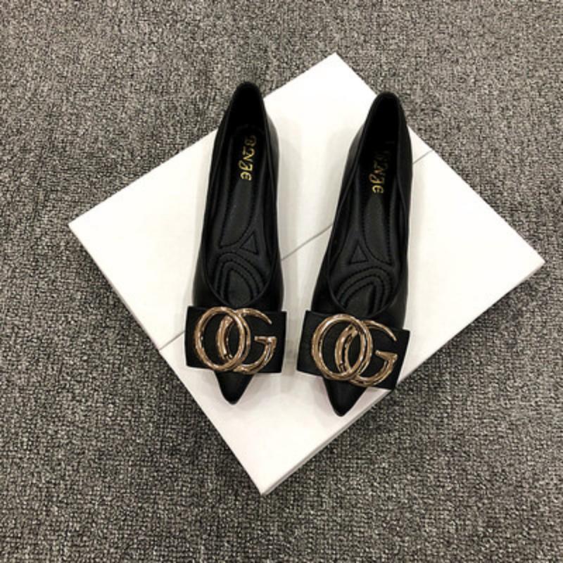 Fashion Flat Shoes Women Spring Autumn New Fashion Comfortable Casual Pointed Toe Sexy Fairy Girl Loafers Women Plus Size 44 45 46