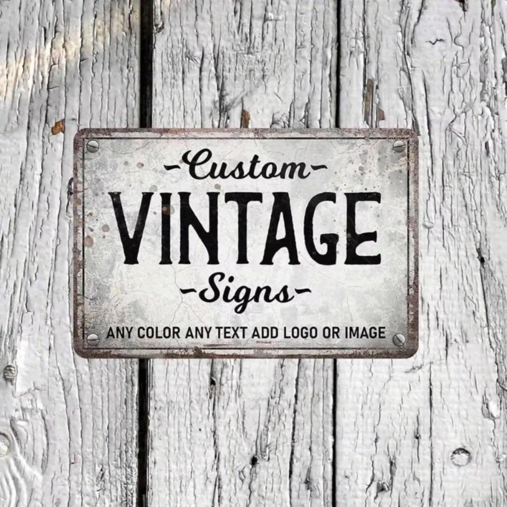 Custom Metal Sign Customizable Text Home Decor Modern Rustproof Fade Resistant Wall Art