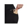 adidas Solid Color Logo Print High-Waisted Ribbed Leggings Women Leggings Black HN0659