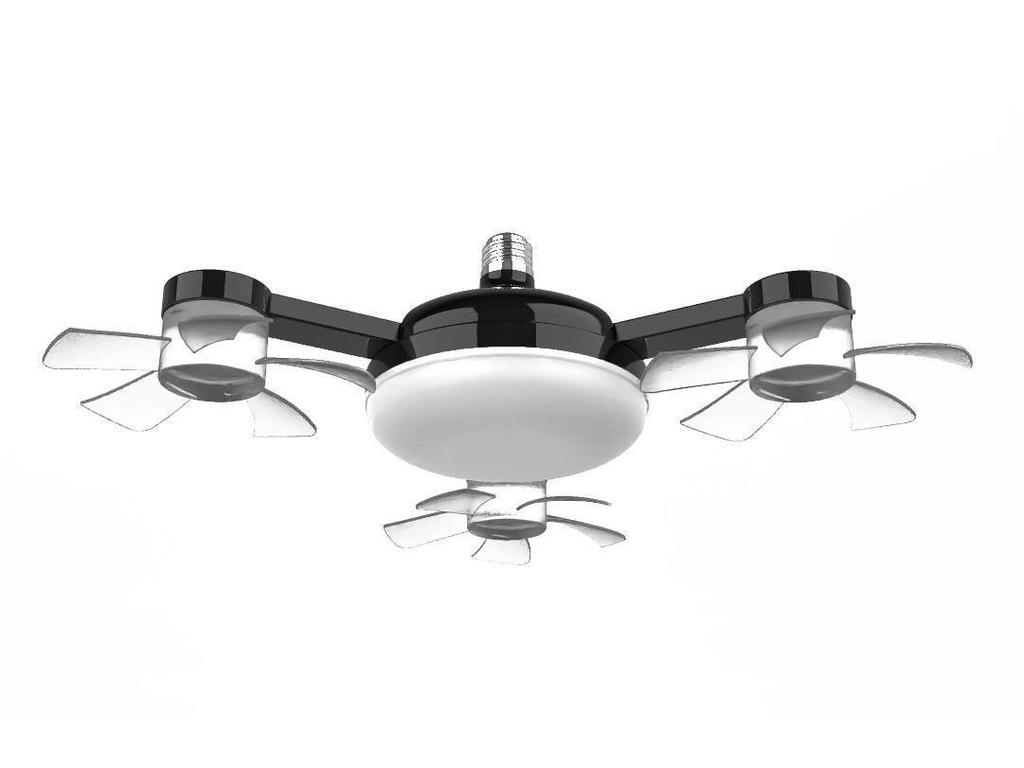 Smart Energy-Saving Ceiling Fan with Silent Remote Control and Eye-Friendly Light for Bedroom or Dining Room